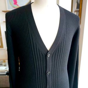 Men’s Burberry Wool Blend Cardigan Size XL